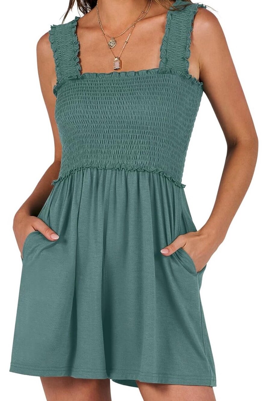 NWT Tanou Women's Summer SZ XL Romper Jumpsuit - super cute beach casual
